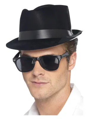 Flocked Fedora Hat