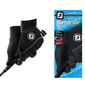 FootJoy Ladies WinterSof Pair Gloves L Black Regular Pair (67409E-L)