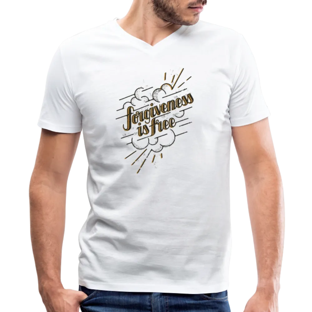 Forgiveness is Free | Men's V-Neck T-Shirt | Agape Flashcards