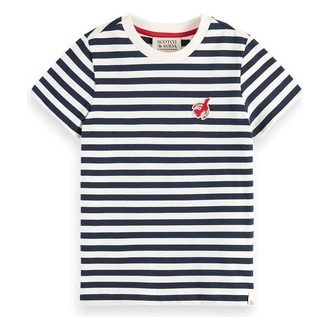 Free Spirit Peace Bird Striped T-Shirt
