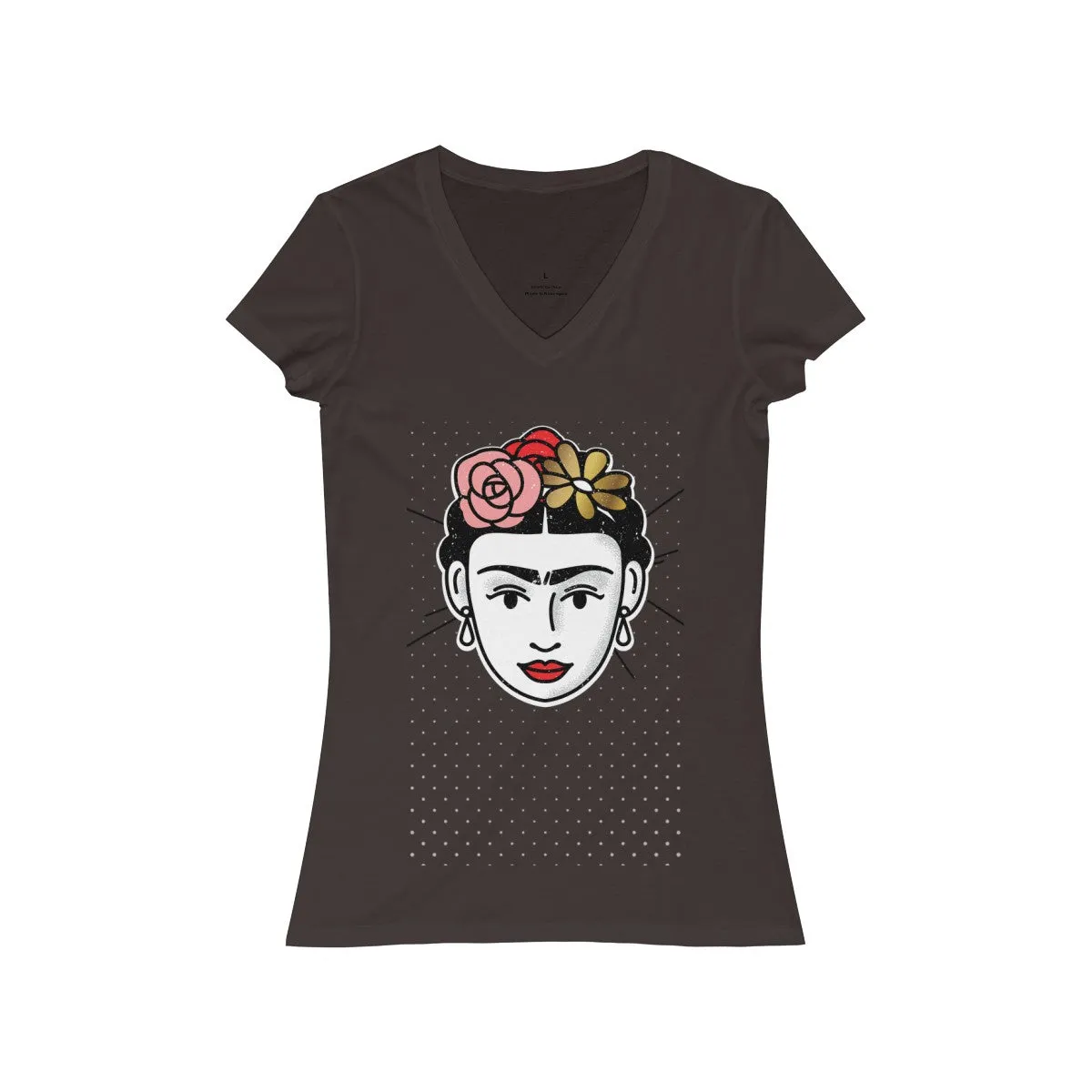 FRIDA <br>women's jersey <br>short sleeve <br>V-neck tee