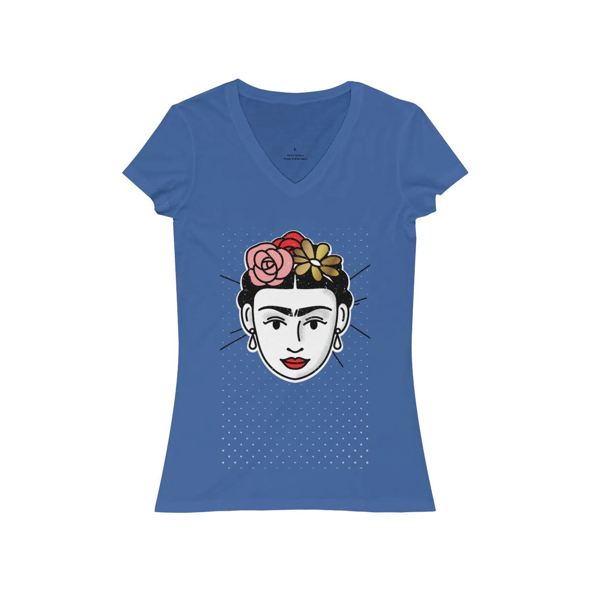 FRIDA <br>women's jersey <br>short sleeve <br>V-neck tee