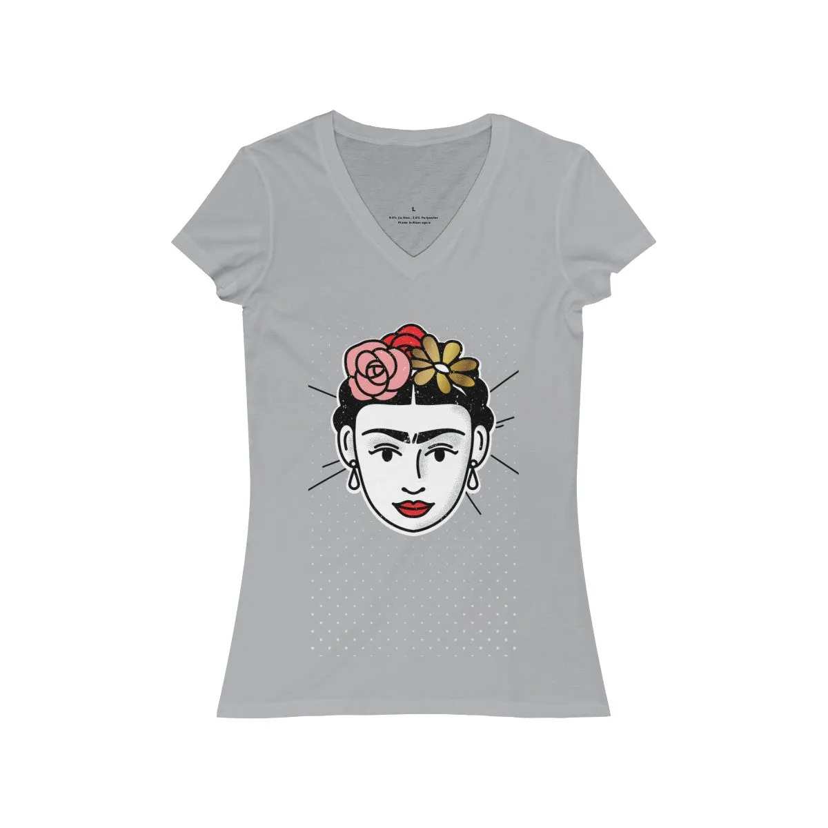 FRIDA <br>women's jersey <br>short sleeve <br>V-neck tee