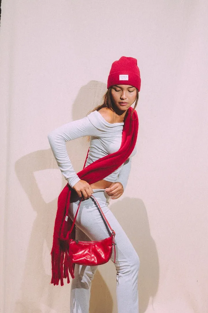 Frosted Cherry Beanie Hat