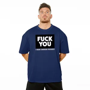 Fuck You Oversize Tee - Navy