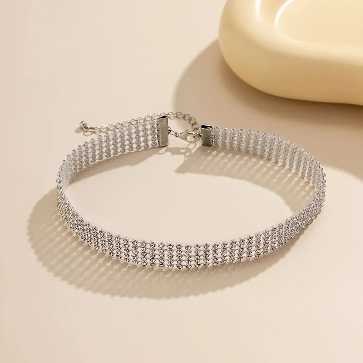 Full Rhinestone Choker Necklaces