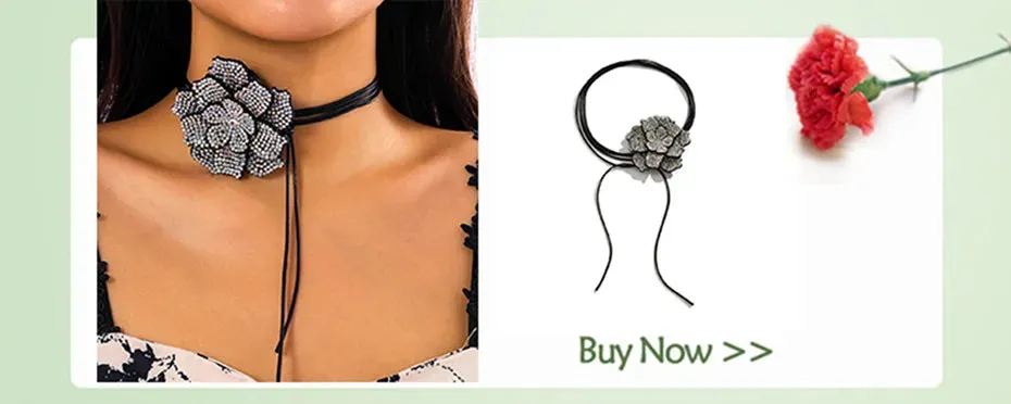 Full Rhinestone Choker Necklaces