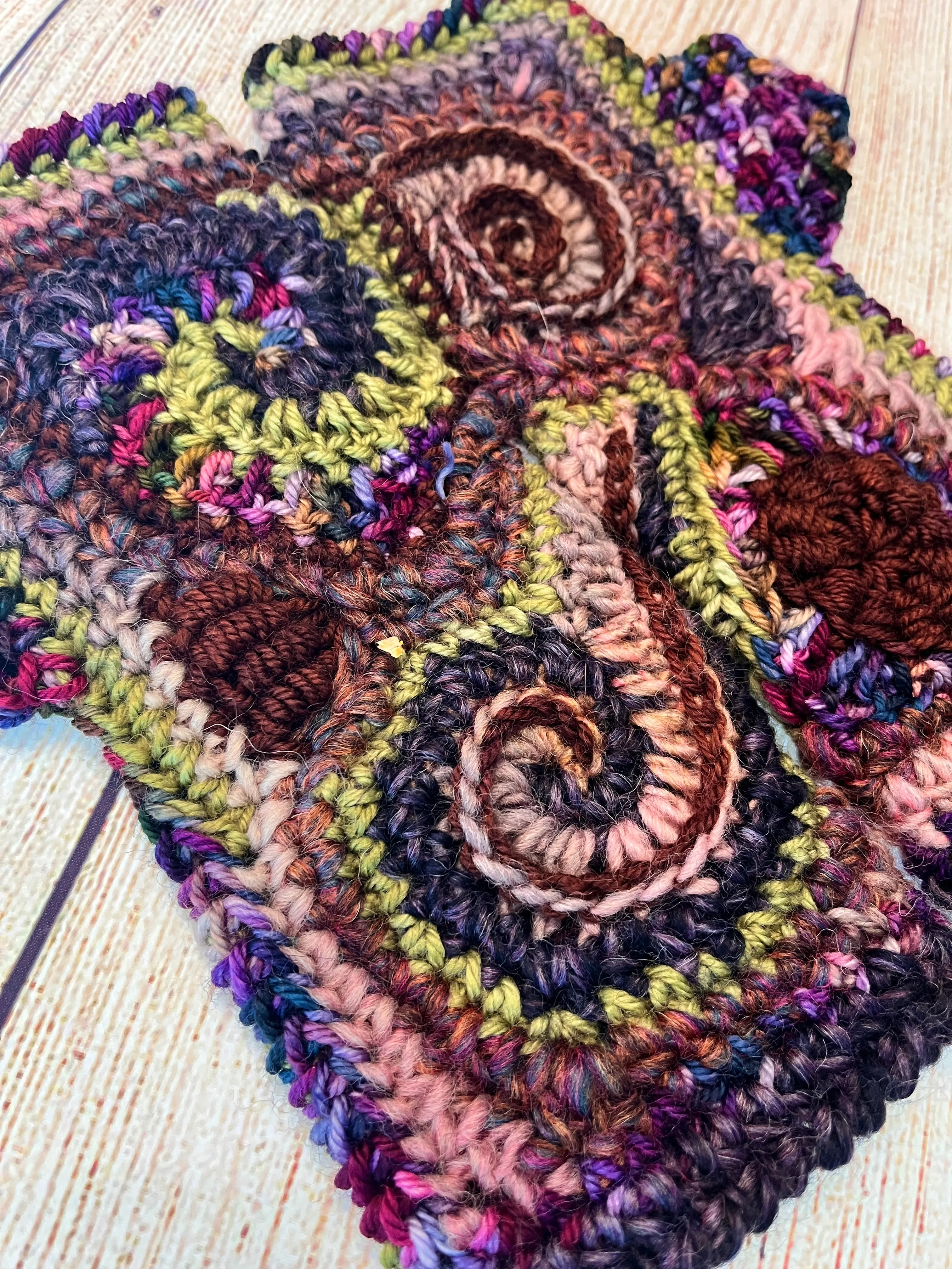 Galaxy Freeform Crochet Gloves