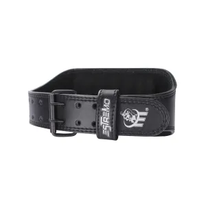 Genuine Leather Weightlifting Belt 6" Wide - Black