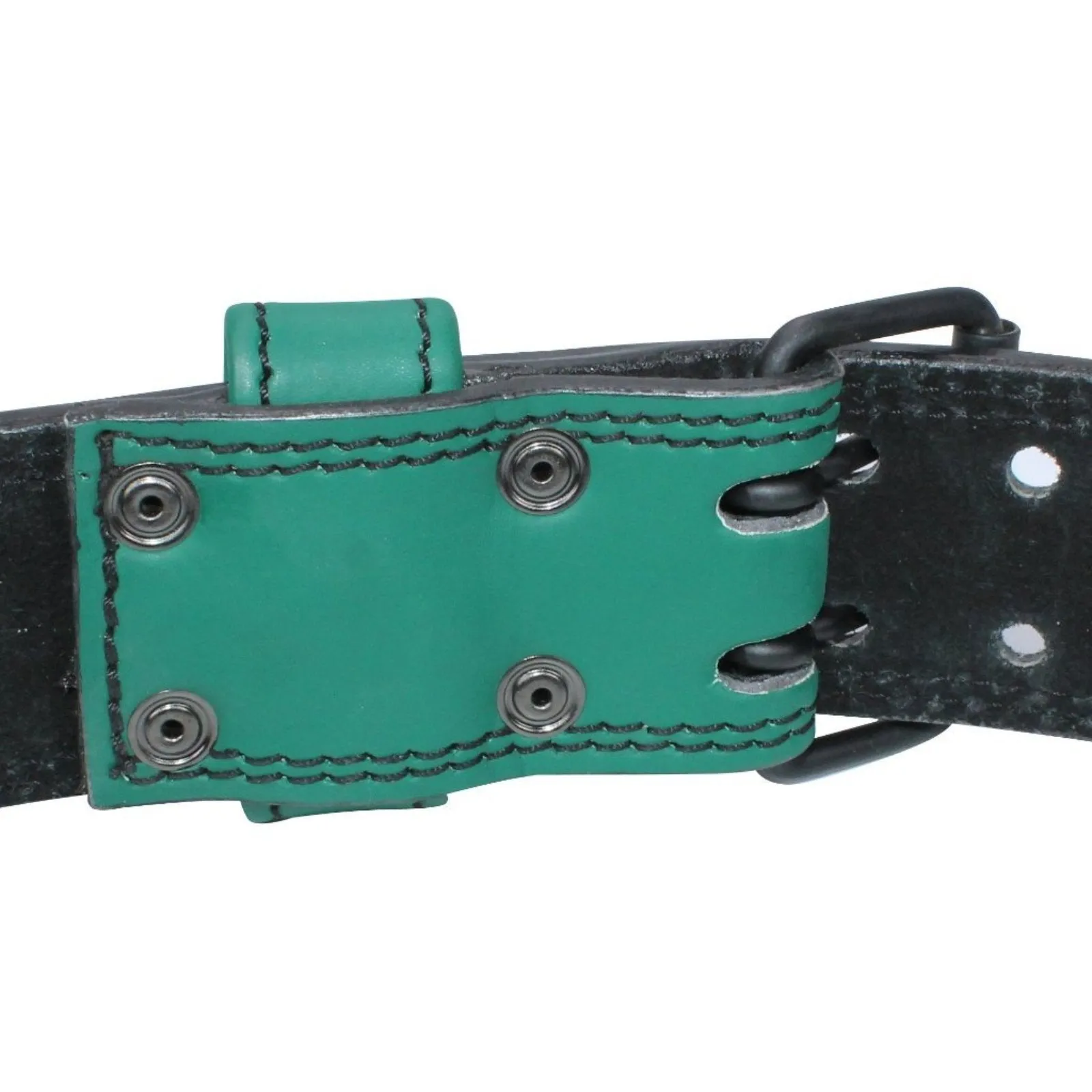 Genuine Leather Weightlifting Belt 6" Wide - Green