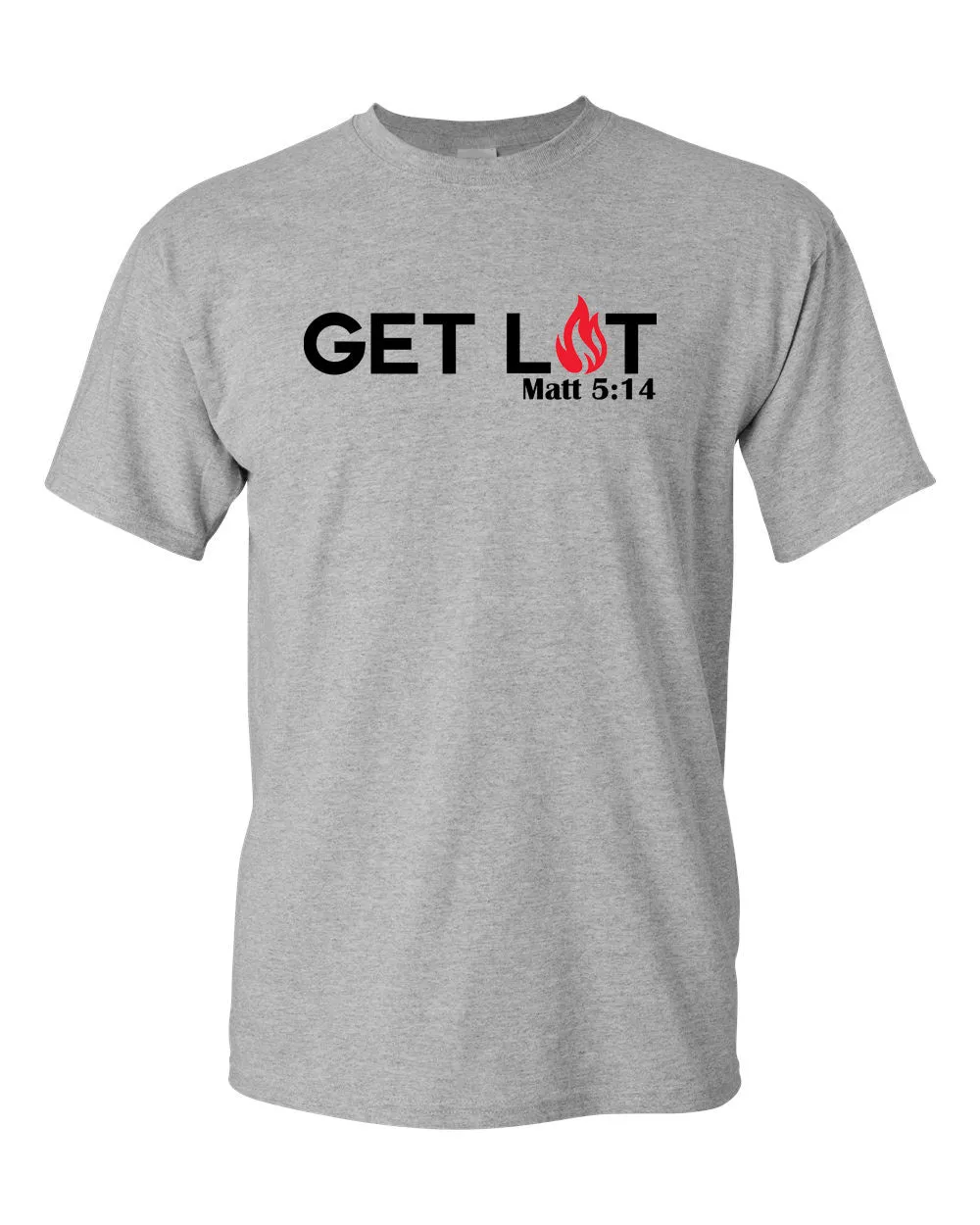 Get Lit, Christian T-shirt, Faith T-shirt, Religion T-shirt Matthews 5:14