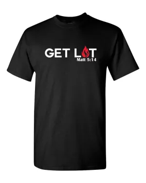 Get Lit, Christian T-shirt, Faith T-shirt, Religion T-shirt Matthews 5:14