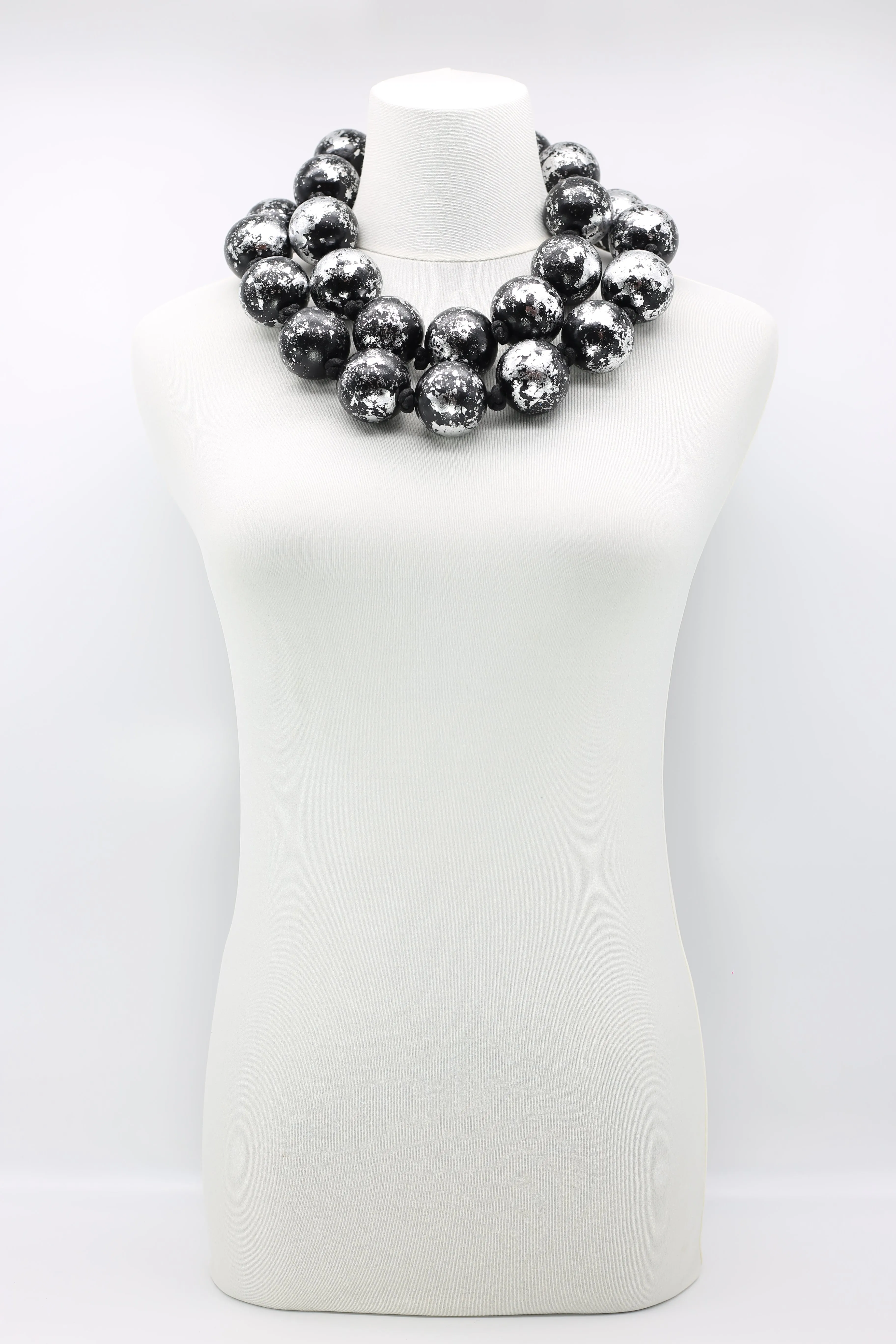 Giant Beads Necklaces - Hand gilded