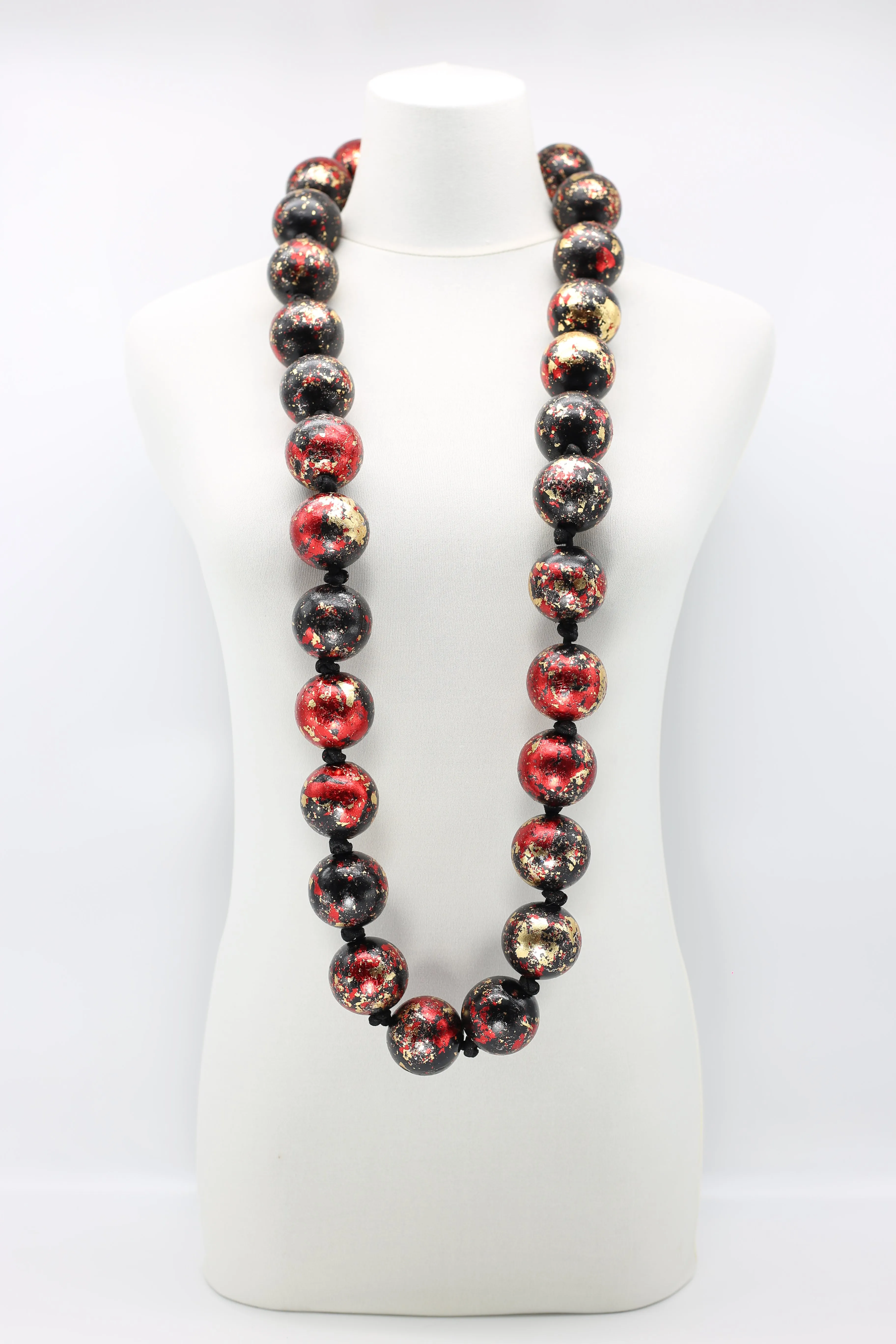Giant Beads Necklaces - Hand gilded