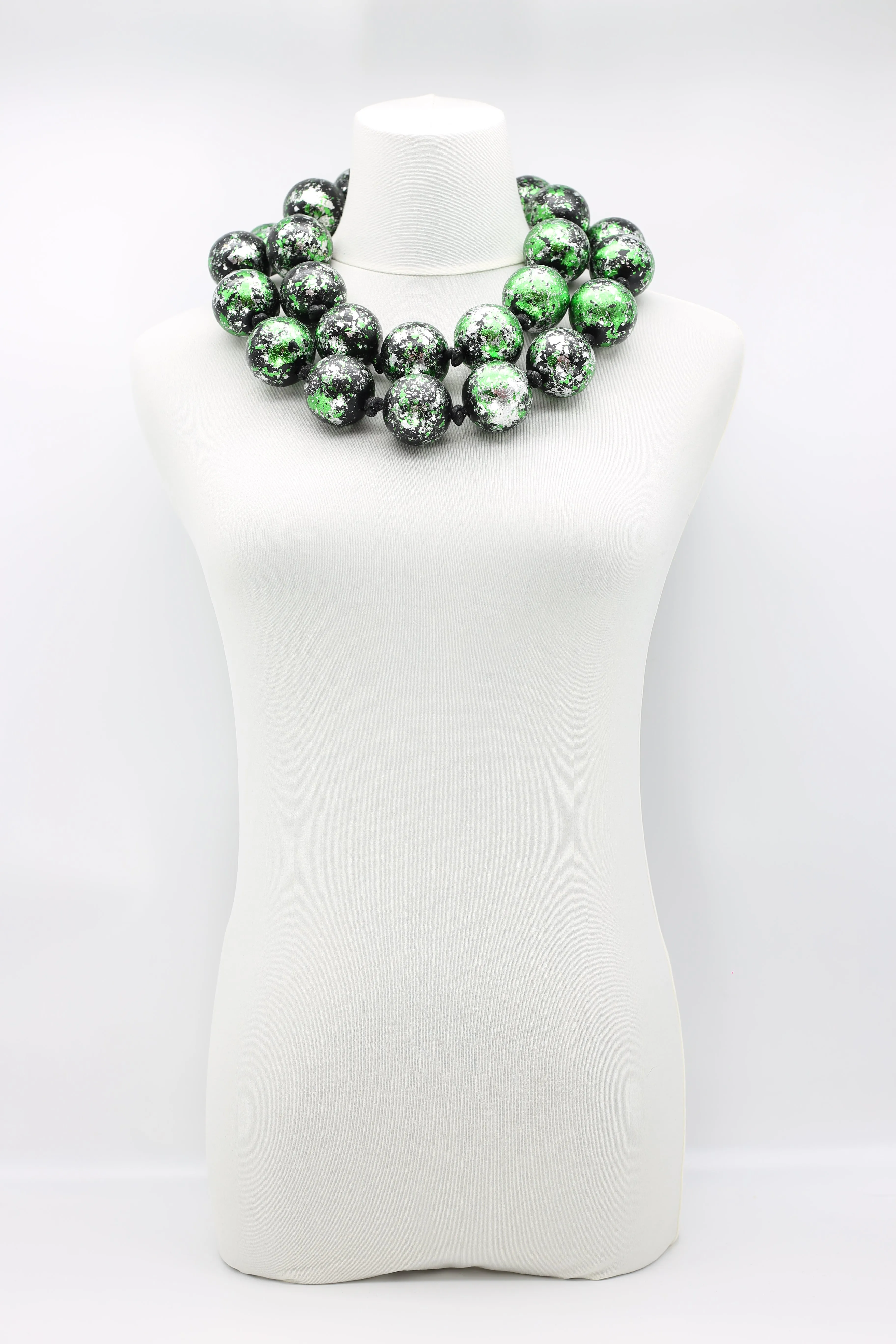 Giant Beads Necklaces - Hand gilded