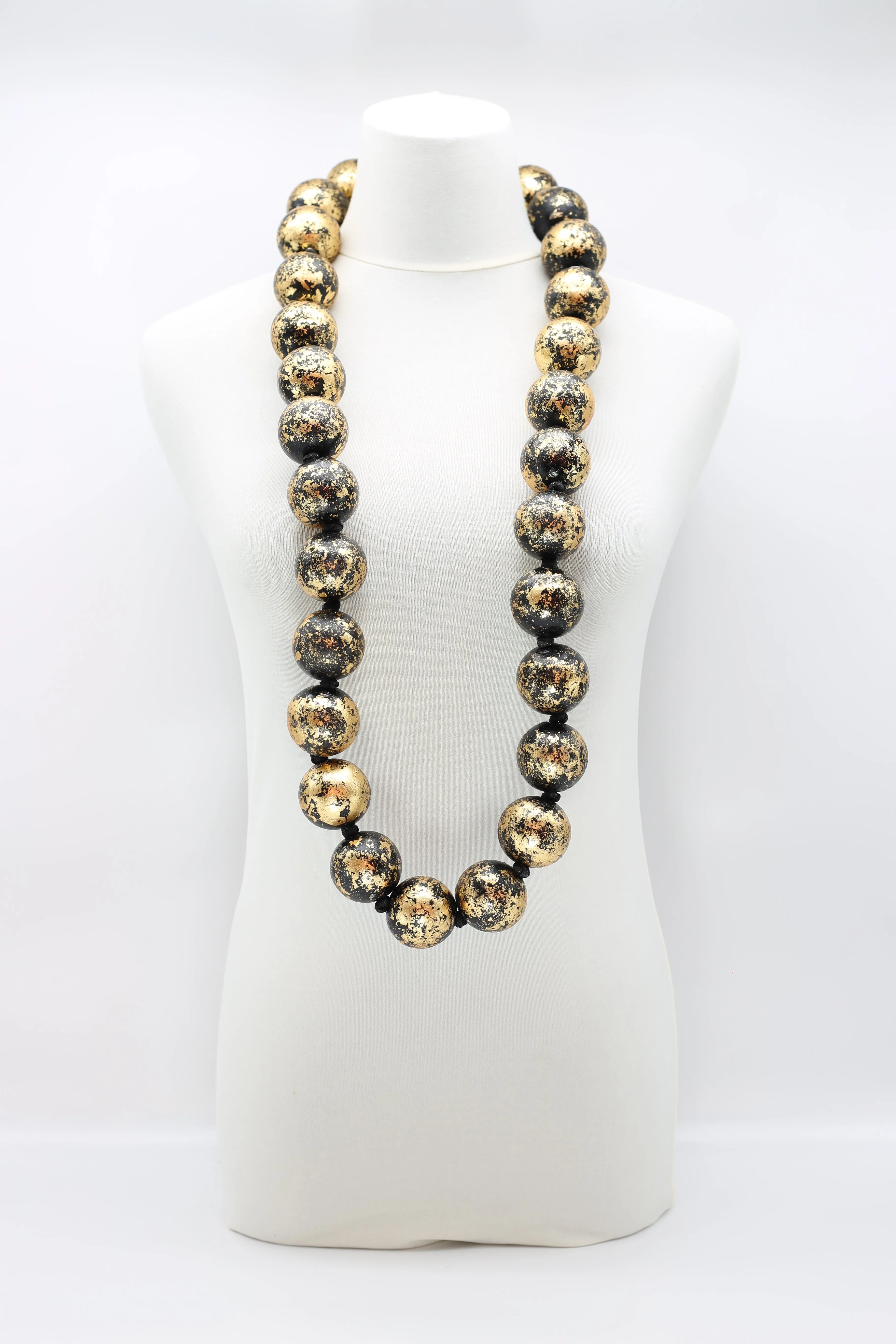 Giant Beads Necklaces - Hand gilded