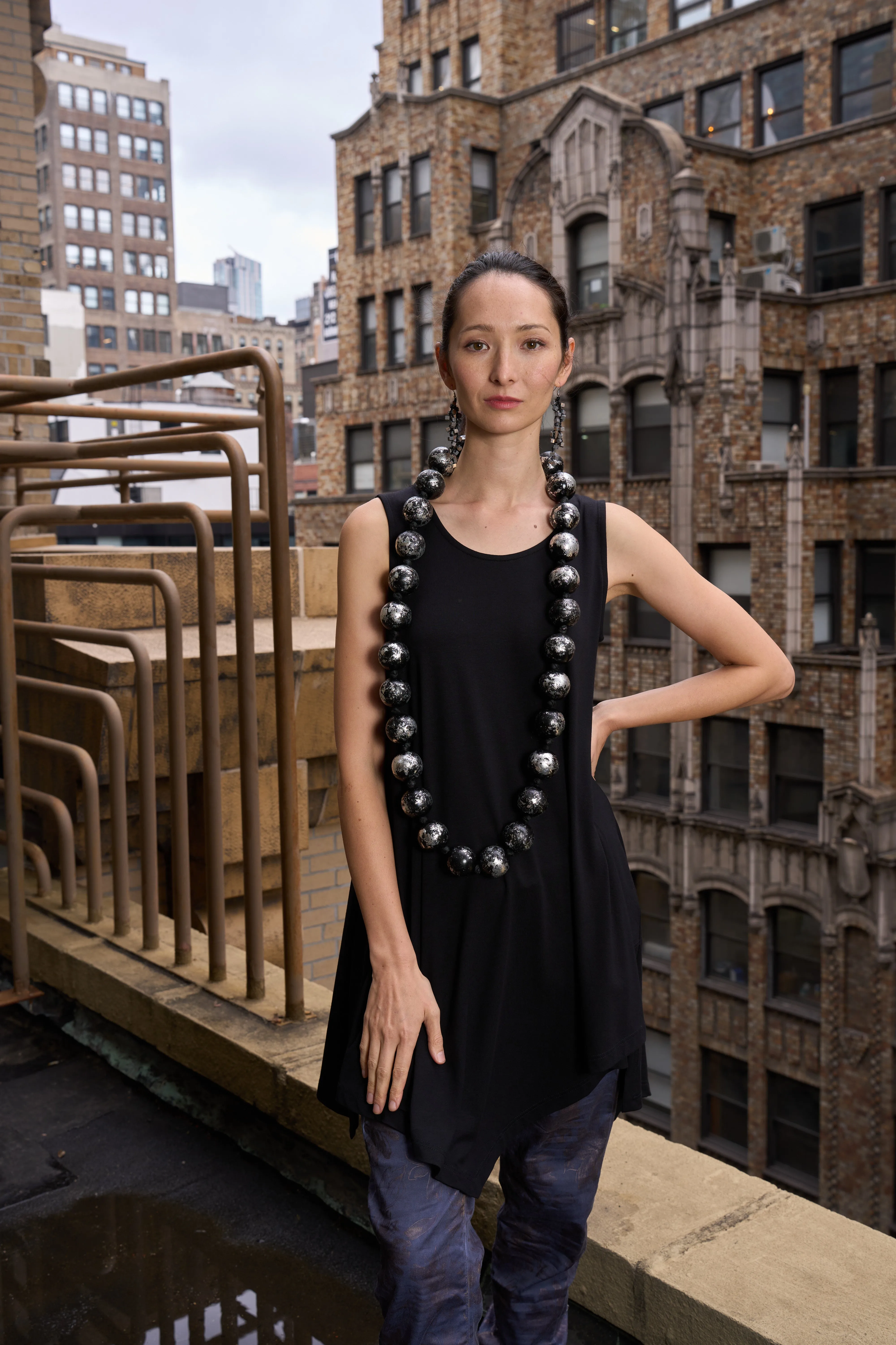 Giant Beads Necklaces - Hand gilded