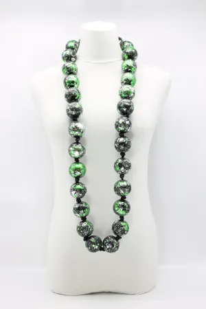Giant Beads Necklaces - Hand gilded