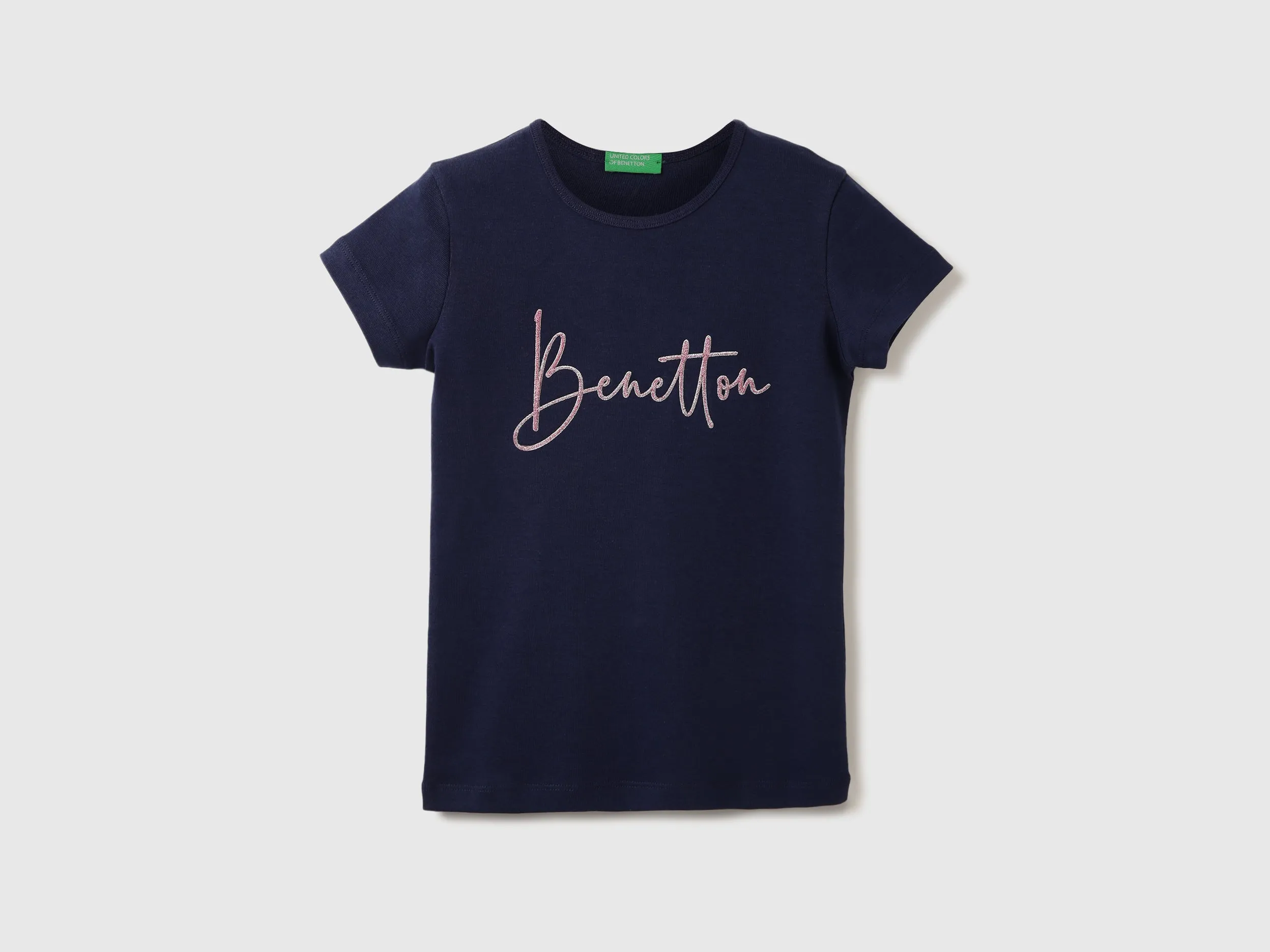 Girls Glitted Round Neck Top