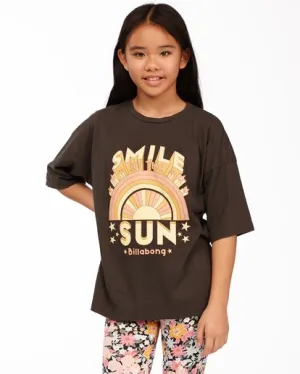 Girl's Smile At The Sun