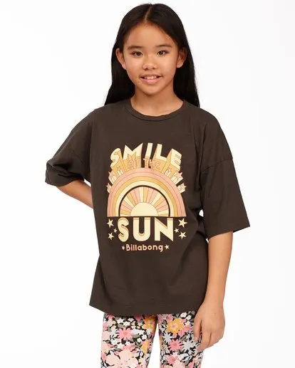 Girl's Smile At The Sun