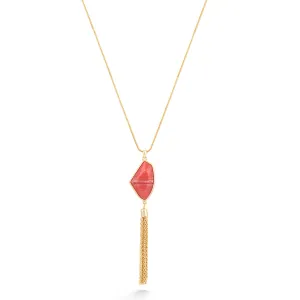 GOLD CORAL TASSEL NECKLACES #FW1203518 (SD13)