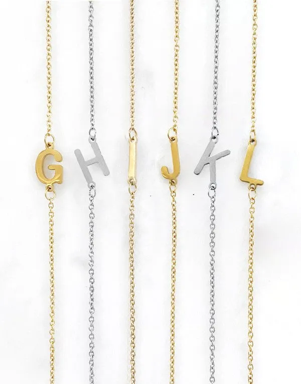 Gold Initial Necklaces