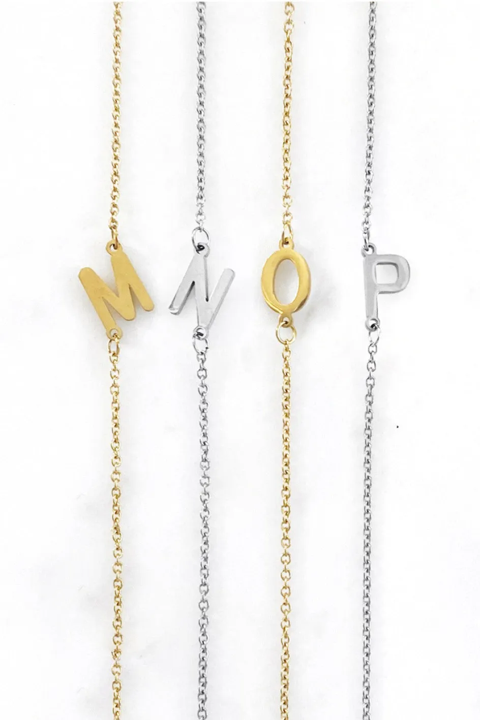 Gold Initial Necklaces