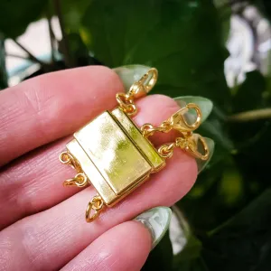 Gold Magnetic Necklace Clasp Divider