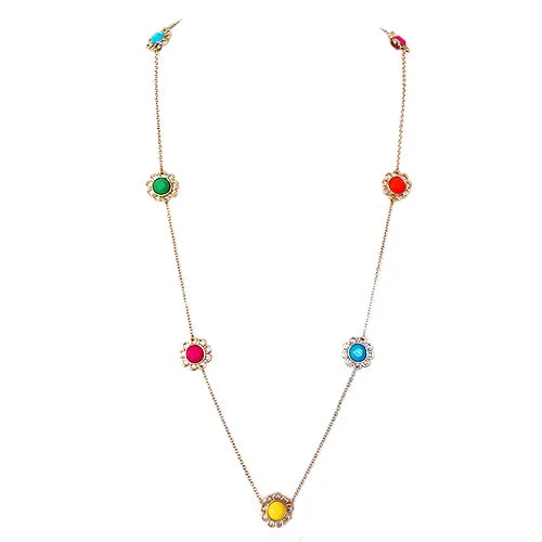 GOLD MULTI NECKLACE  #SC31434_GLD-MLT (BG9)