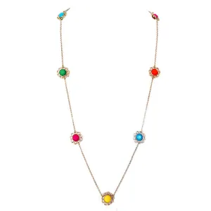 GOLD MULTI NECKLACE  #SC31434_GLD-MLT (BG9)