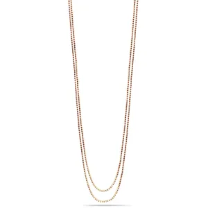 GOLD RED RHINESTIONES LONG  NECKLACES #SWR-CP6911 SIAM (EG8)