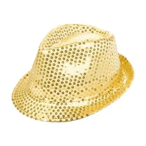 Gold Sequined Fedora