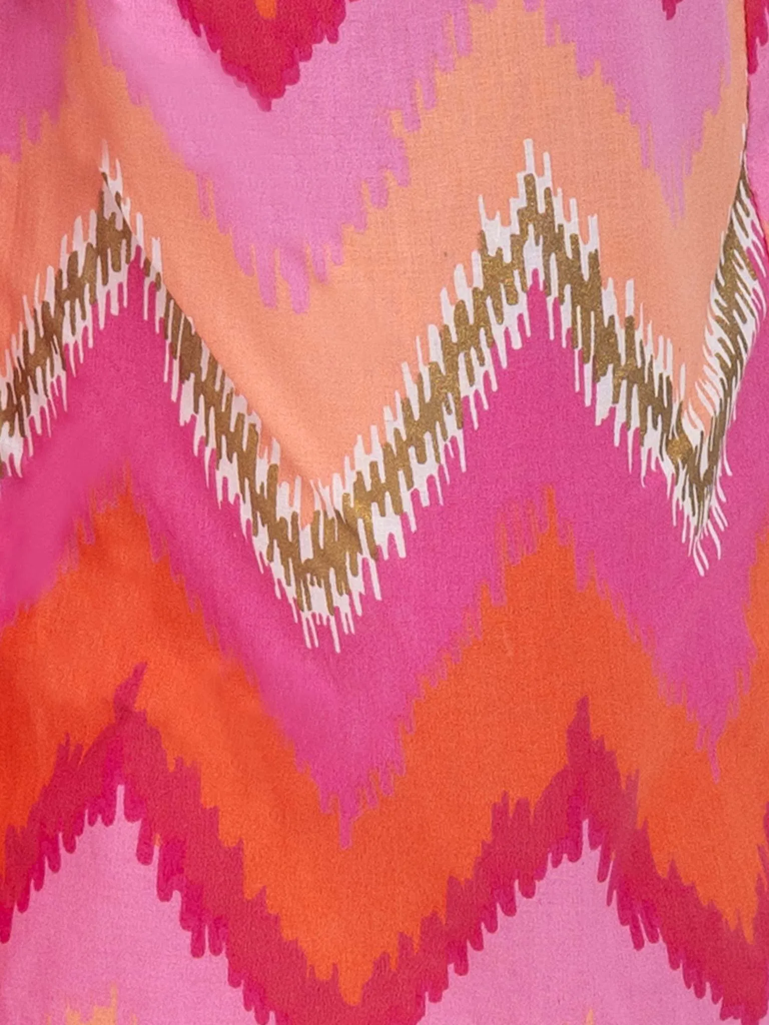Golden Ikat Garden Party Dress