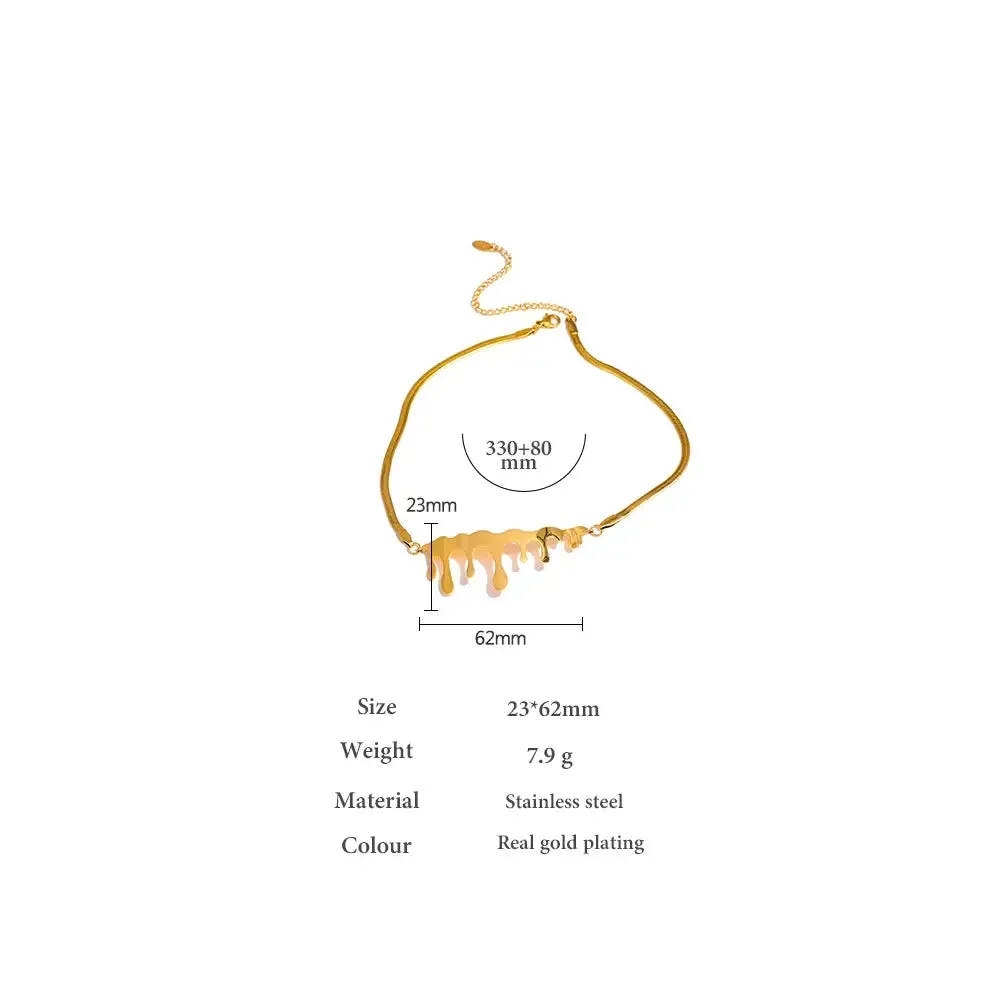 Golden Irregular Choker Necklace