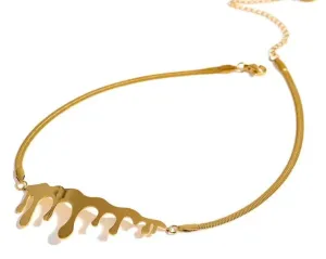 Golden Irregular Choker Necklace