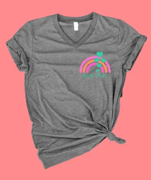 Good Vibes Rainbow Shirt | Unisex V Neck