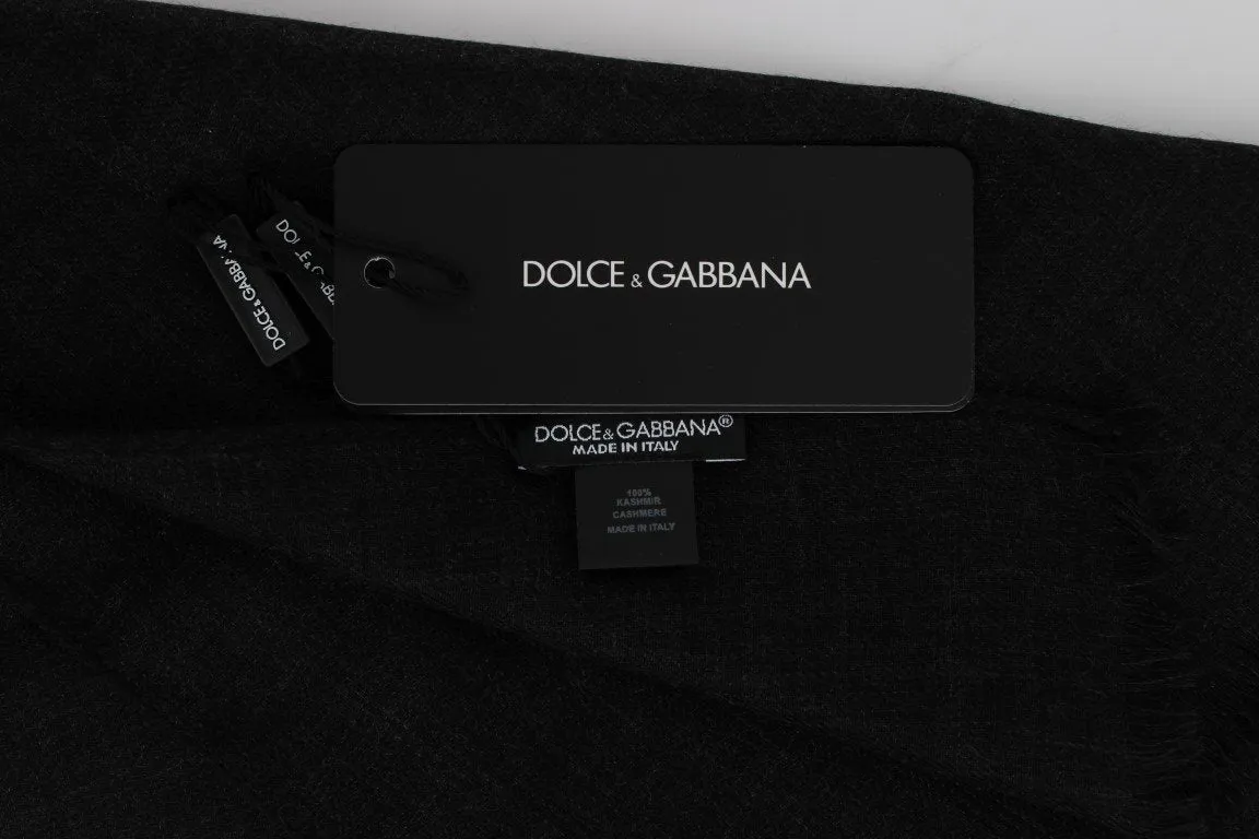 Gray Cashmere Scarf