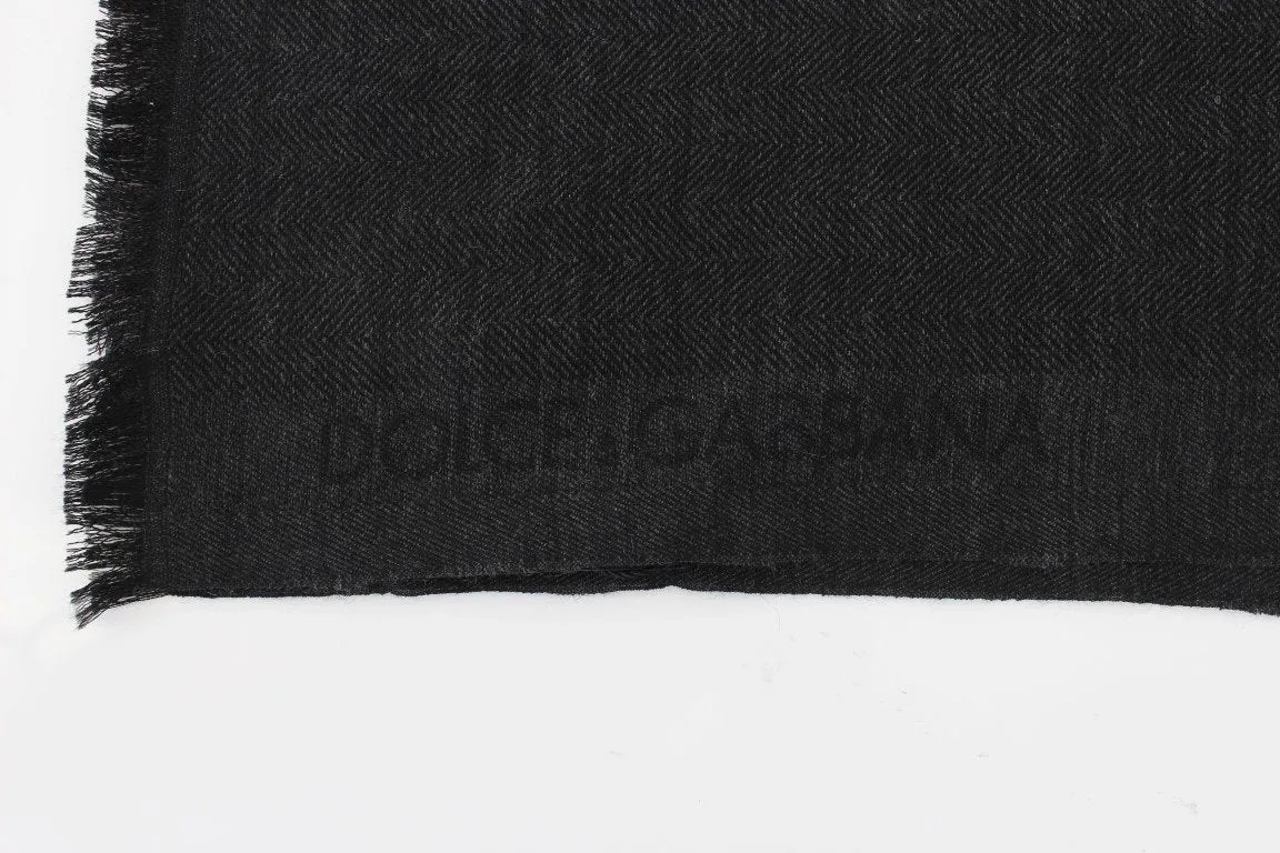 Gray Cashmere Scarf