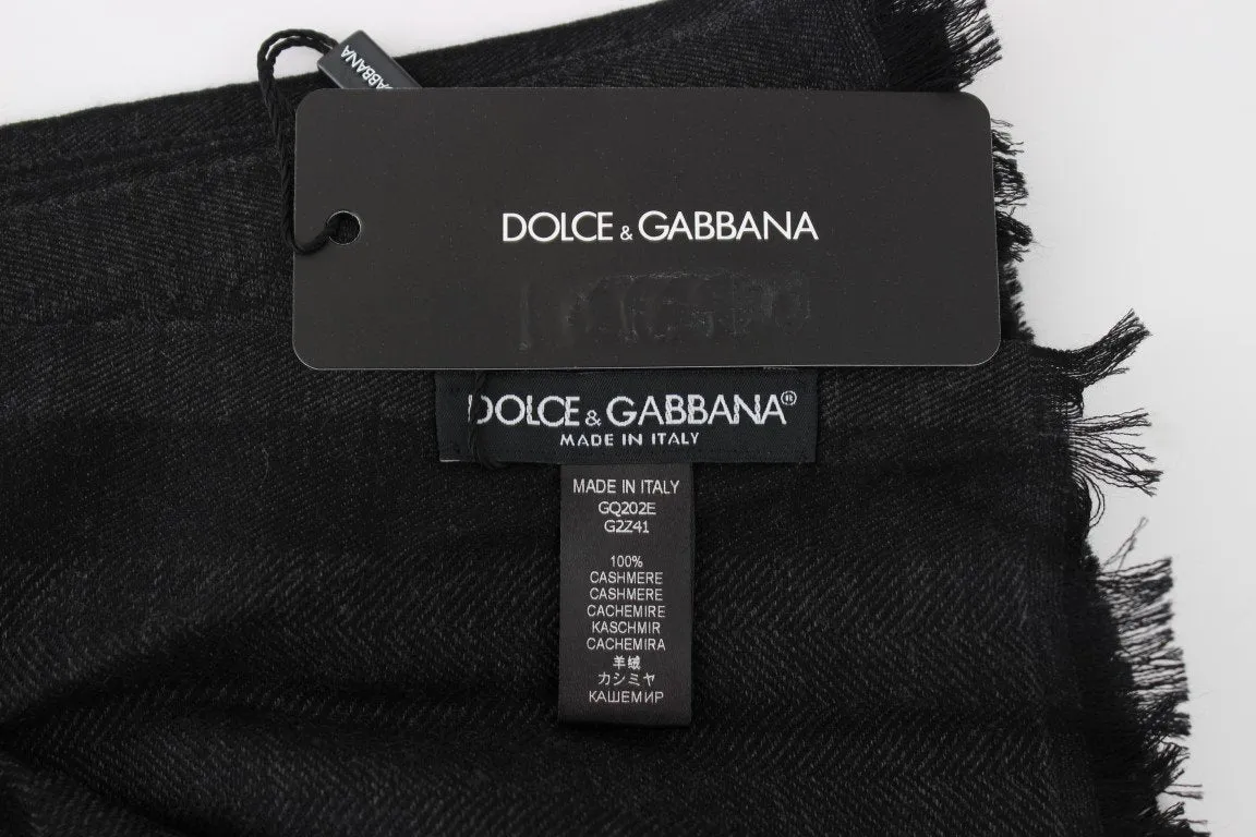 Gray Cashmere Scarf