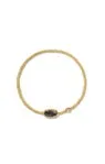 GRAYSON STRETCH BRACELET GOLD NAVY GOLDSTONE