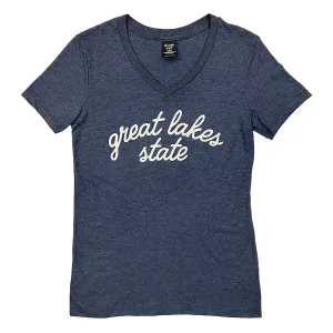 Great Lakes State Women's V-neck Shirt (Discontinued)