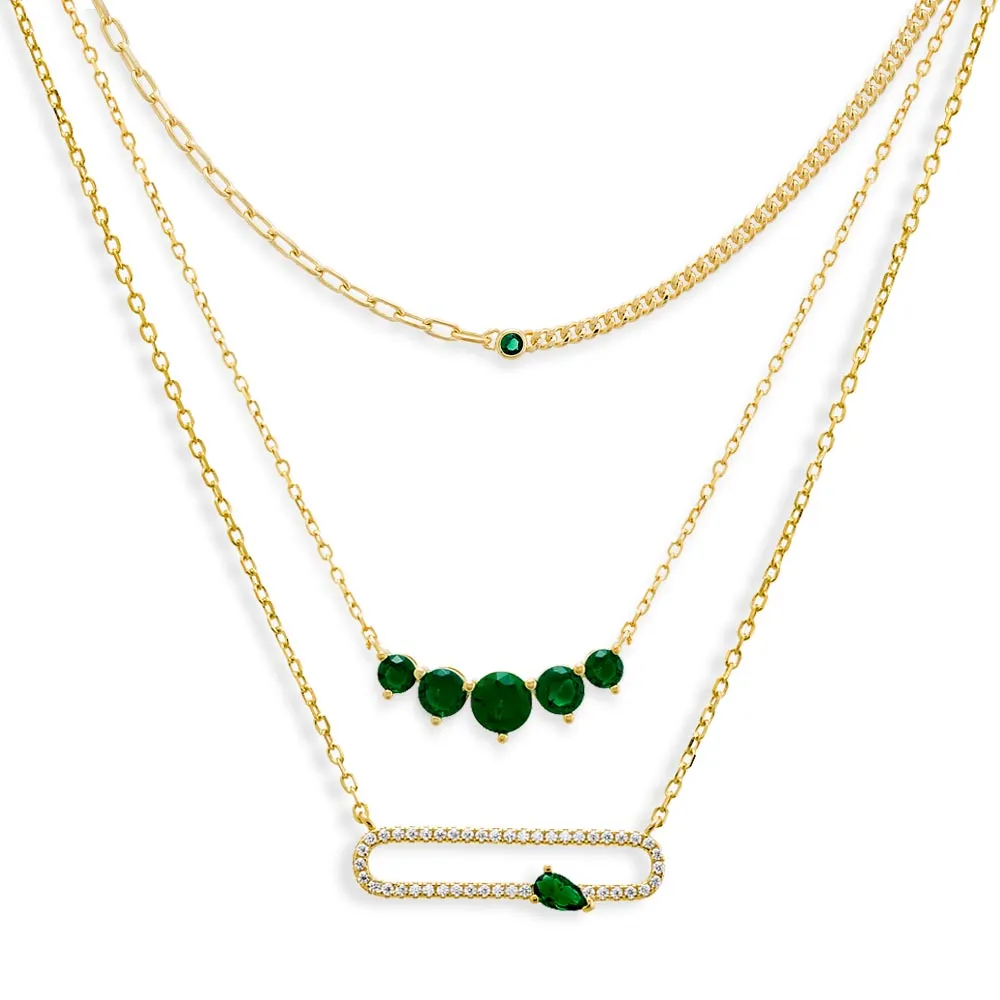 Green Team Necklace Combo Set