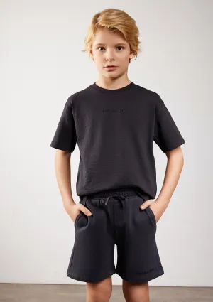 Grey Organic Cotton Basic T-Shirt