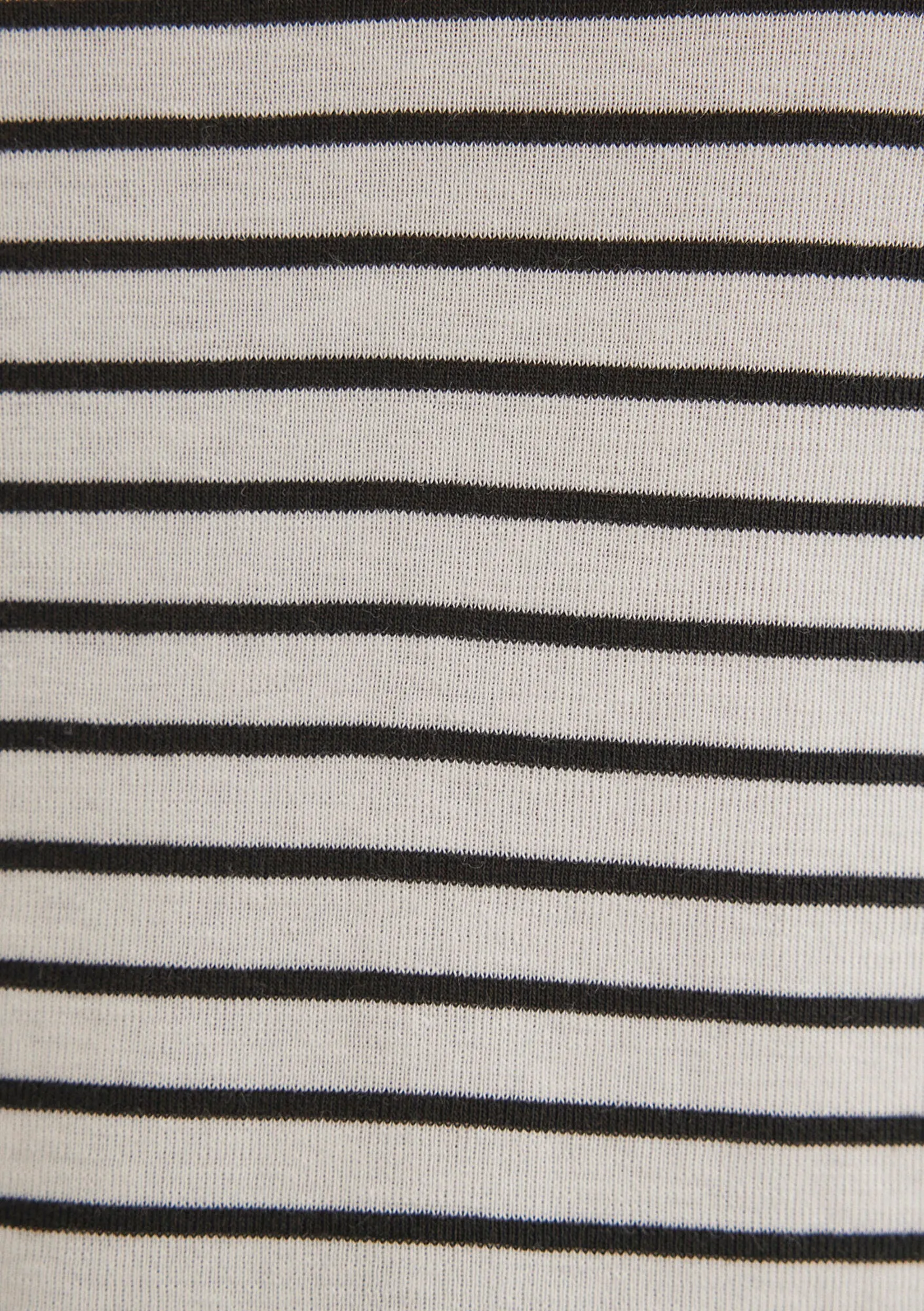 Grey Striped Crew Neck T-Shirt