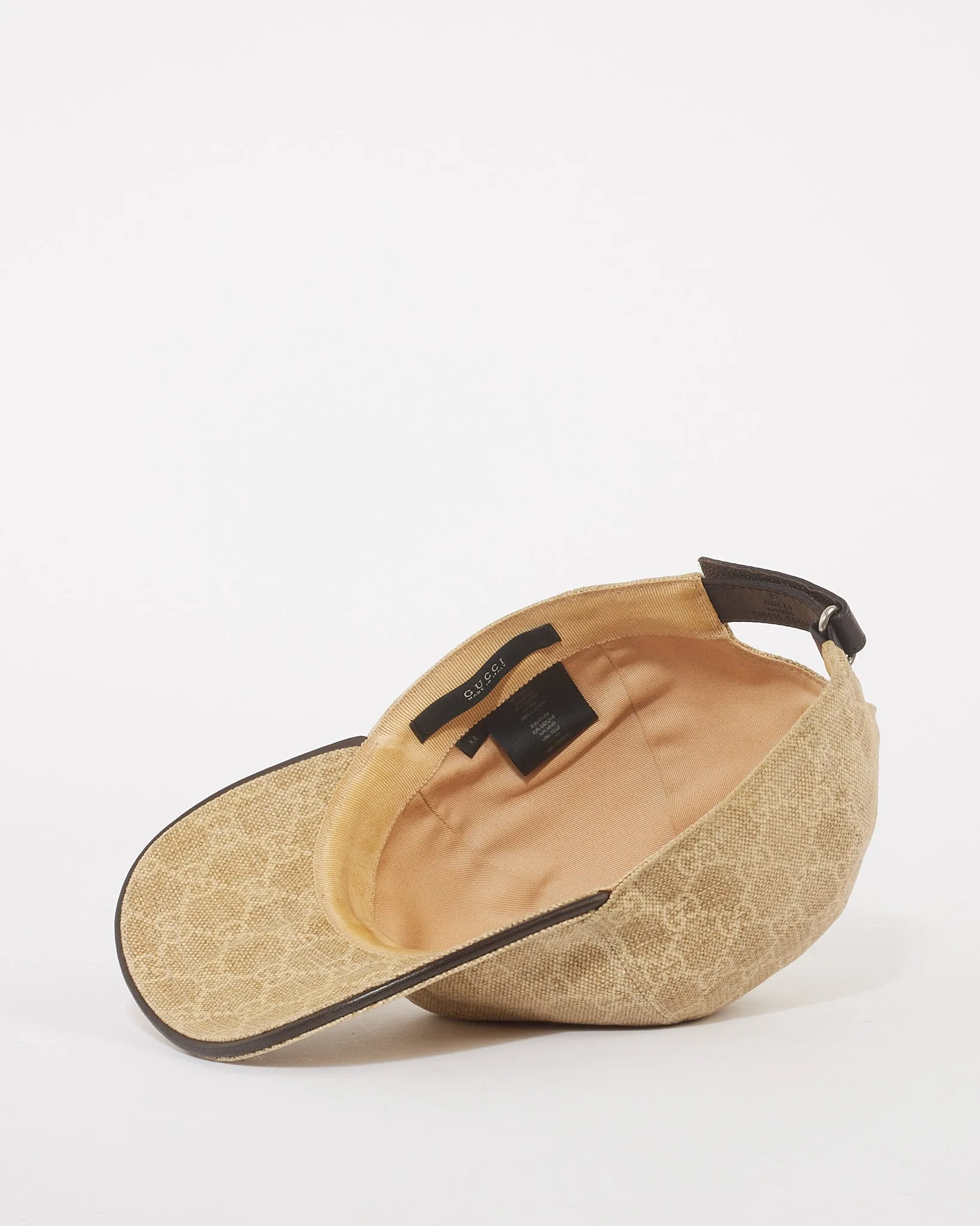 Gucci Beige GG Coated Canvas Baseball Cap