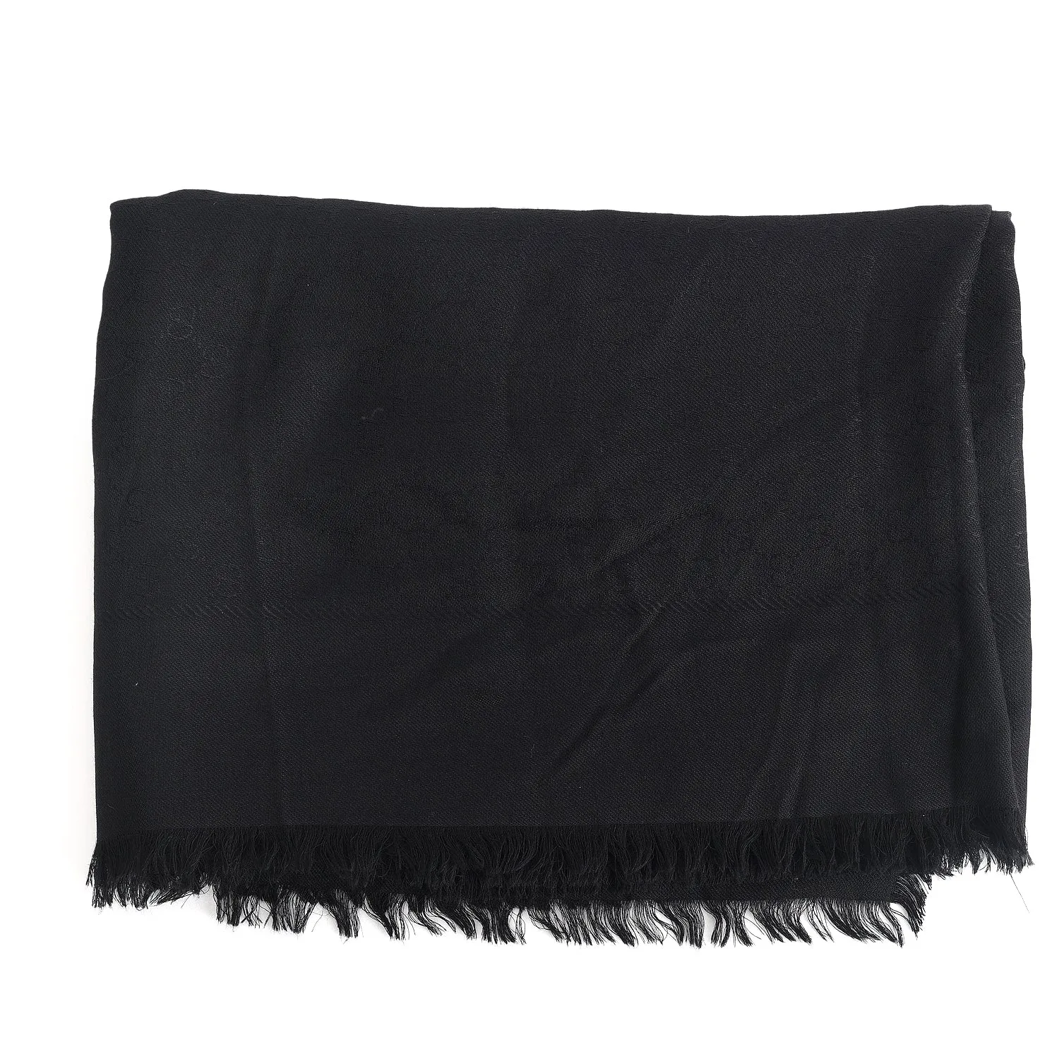 Gucci Black GG Jacquard Shawl