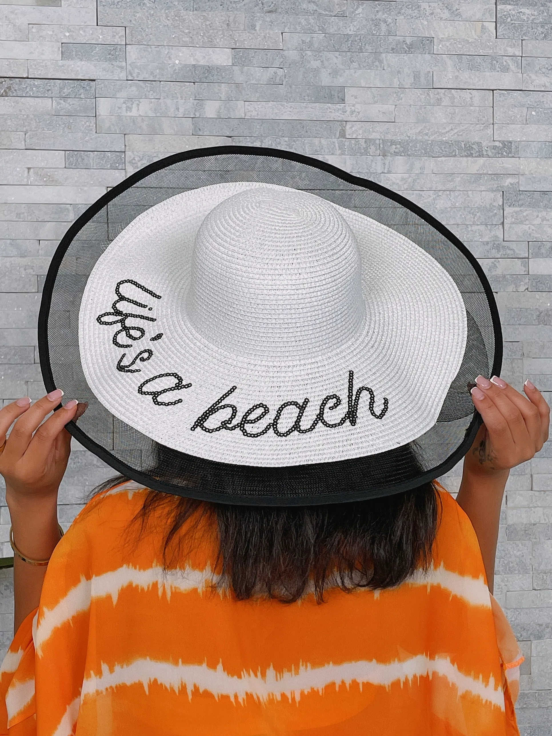 H3403-Lace Brim Sun Hats