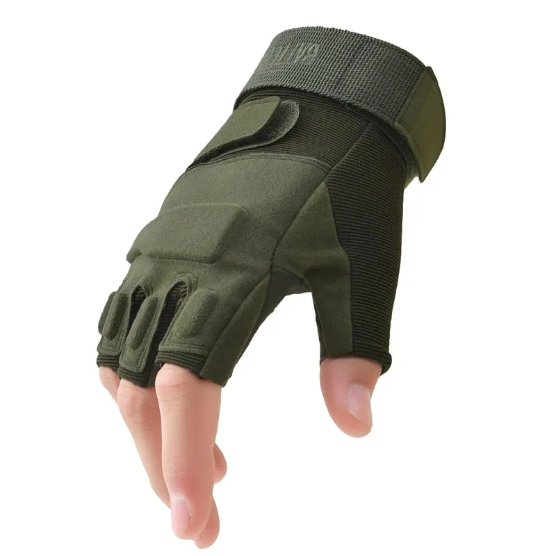 Half Finger Tactical Gloves - Outdoor Military Combat Shooting Hunting Sport Gloves for Men and Women