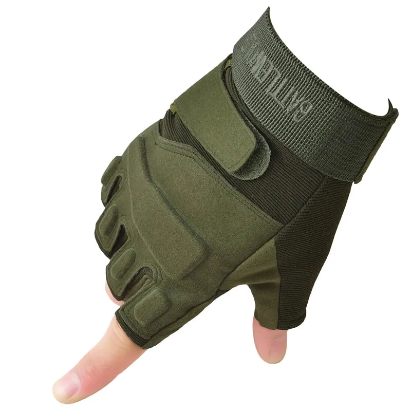 Half Finger Tactical Gloves - Outdoor Military Combat Shooting Hunting Sport Gloves for Men and Women